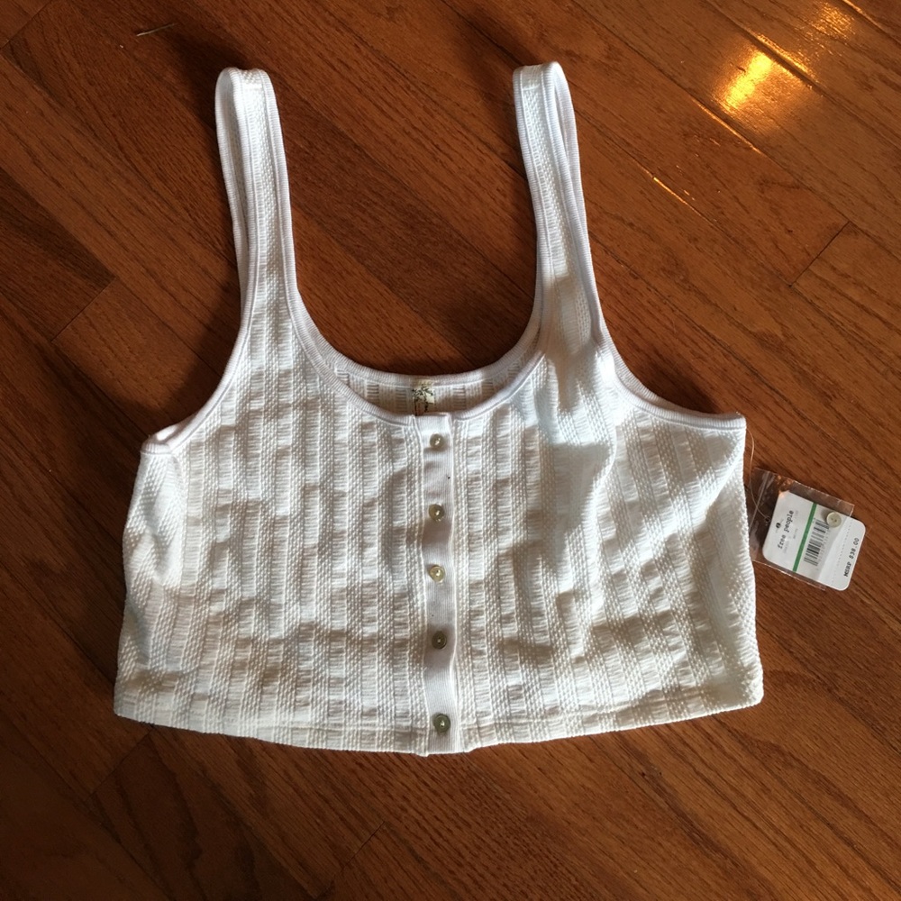 Free People white crop Too
